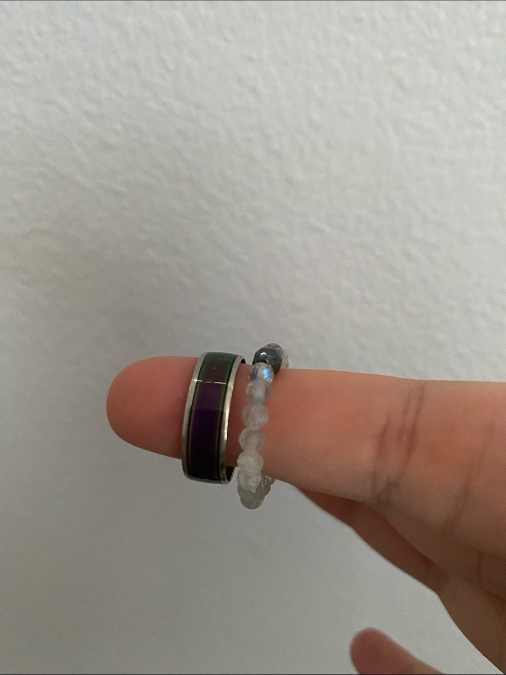 Mood ring size 6 and stretch ring size 7 bundle